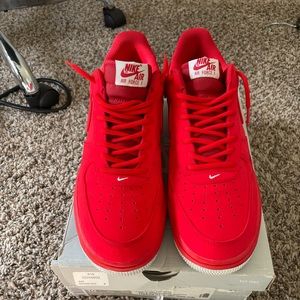 Men’s Designer Red Air Force 1